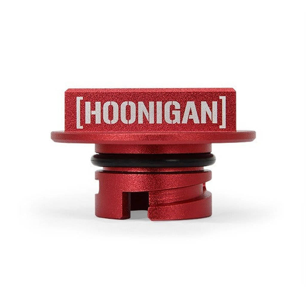 MISHIMOTO MMOFC-MUS4-15HRD Кришка маслозаливної горловини Hoonigan червона для FORD Mustang EcoBoost 2015+ / FORD Focus ST 2013+ Photo-2 