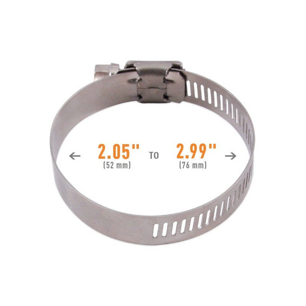 MISHIMOTO MMCLAMP-WG-76HT Високомоментний черв'ячний затискач, 2.05 дюйма - 2.99 дюйма (52мм - 76мм), 2 шт Photo-2 