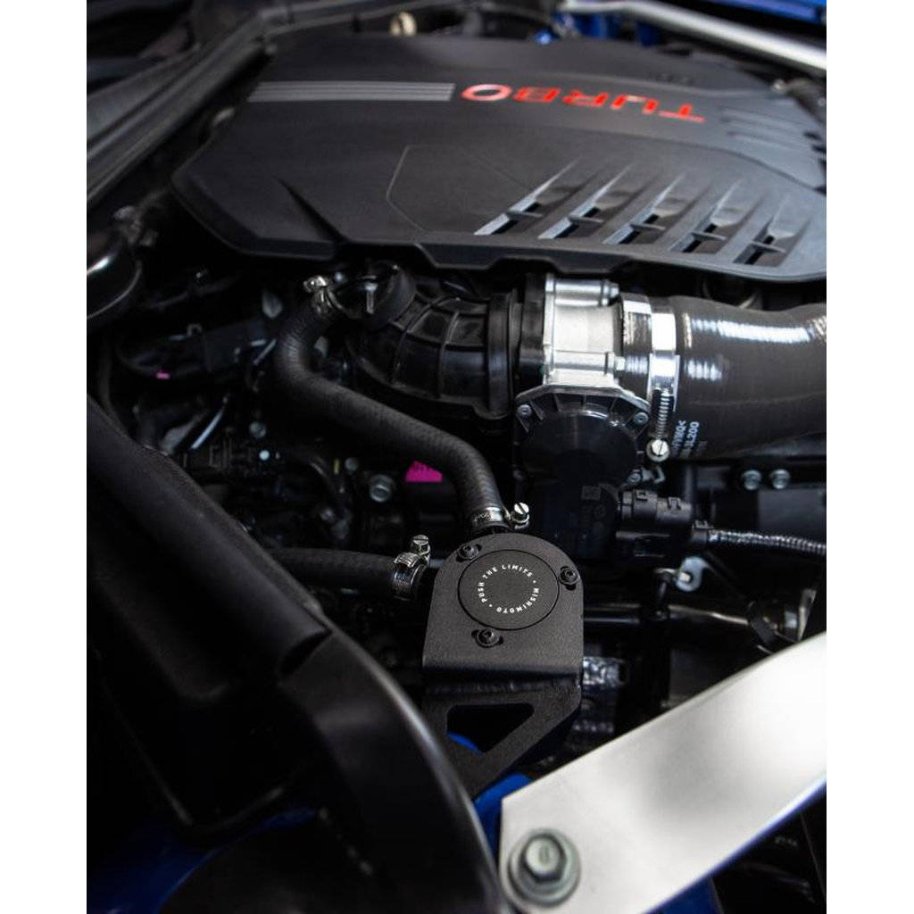 MISHIMOTO MMBCC-STNGR-18PBE Масляний уловлювач з перегородками для KIA Stinger GT, бічний PCV, 2018+ Photo-9 