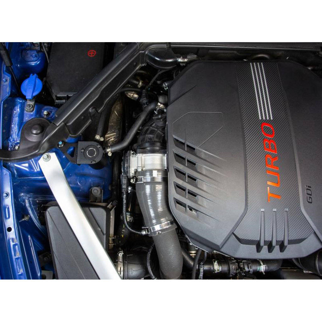 MISHIMOTO MMBCC-STNGR-18PBE Масляний уловлювач з перегородками для KIA Stinger GT, бічний PCV, 2018+ Photo-10 