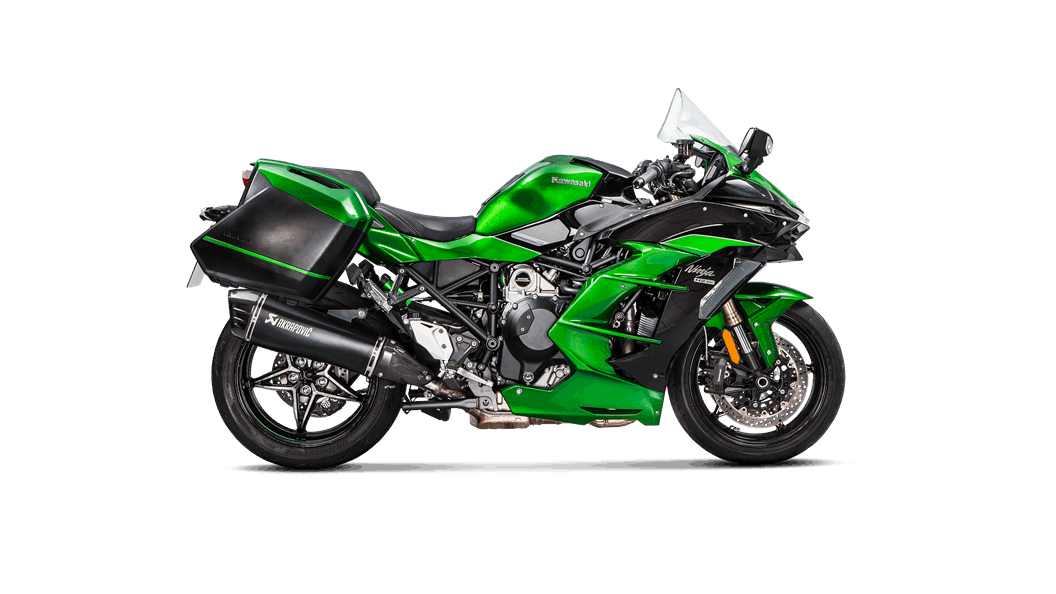 AKRAPOVIC s-K10SO21-Hraabl Вихлопна система Slip-On Line (Titanium) KAWASAKI NINJA H2 SX 2018 Photo-2 