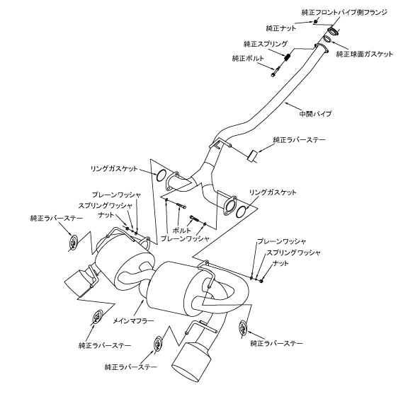 HKS 31029-AF005 Вихлопна система Super Turbo Muffler для SUBARU IMPREZA GRB Photo-4 