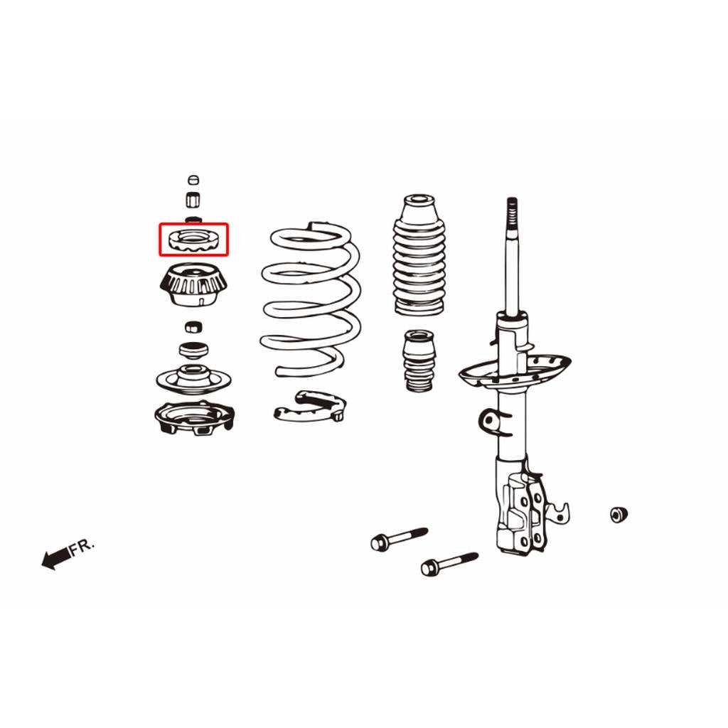 HARDRACE 8878 Кріплення стійки для HONDA FIT GE 08- Photo-5 