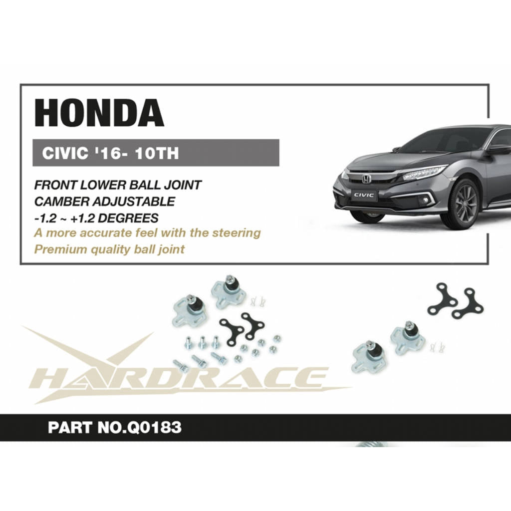 HARDRACE Q0183 Кульовий шарнір RC для HONDA CIVIC FC/10TH 16- Photo-4 