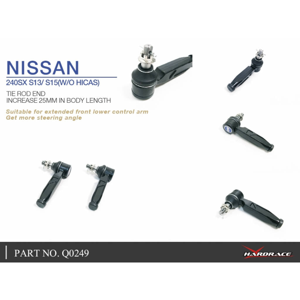 HARDRACE Q0249 Наконечник рульової тяги для NISSAN 240SX S14/S15 S14 95-01 Photo-4 