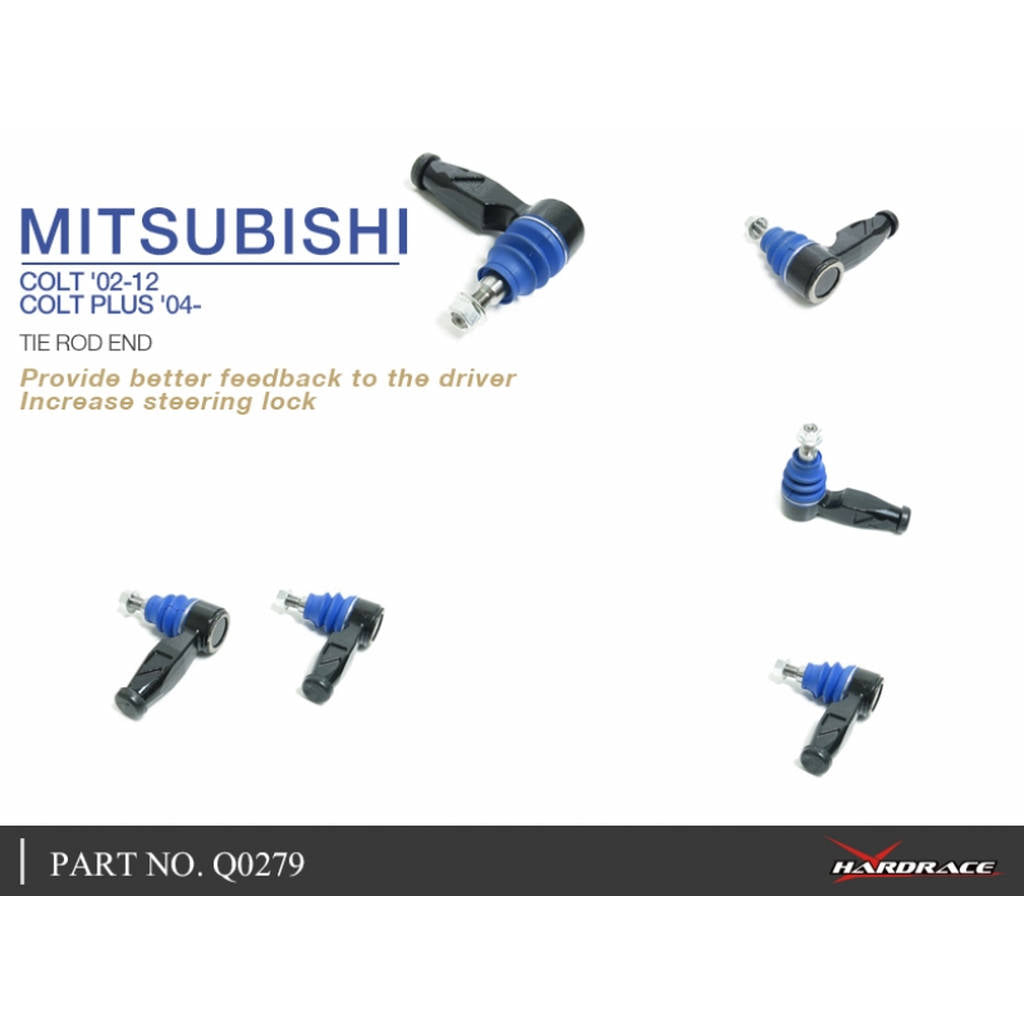 HARDRACE Q0279 Наконечник рульової тяги RC для MITSUBISHI COLT 04- Photo-4 