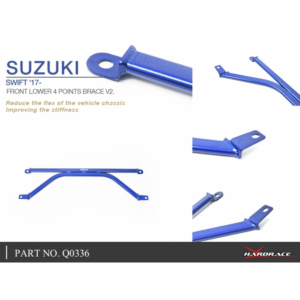 HARDRACE Q0336 Передній нижній кронштейн для SUZUKI SWIFT ZC33/ZC33S 17- Photo-6 