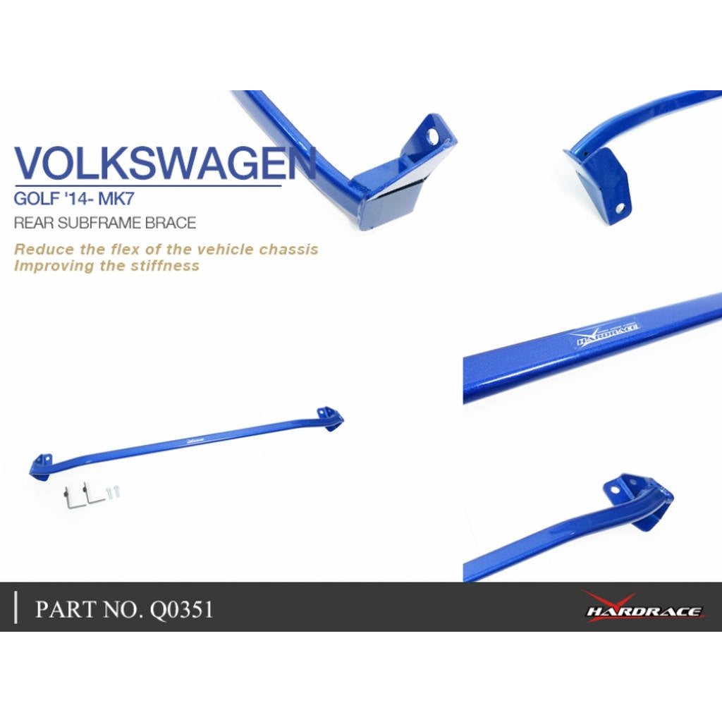 HARDRACE Q0351 Кронштейн заднього підрамника для VW GOLF MK7 14- Photo-4 