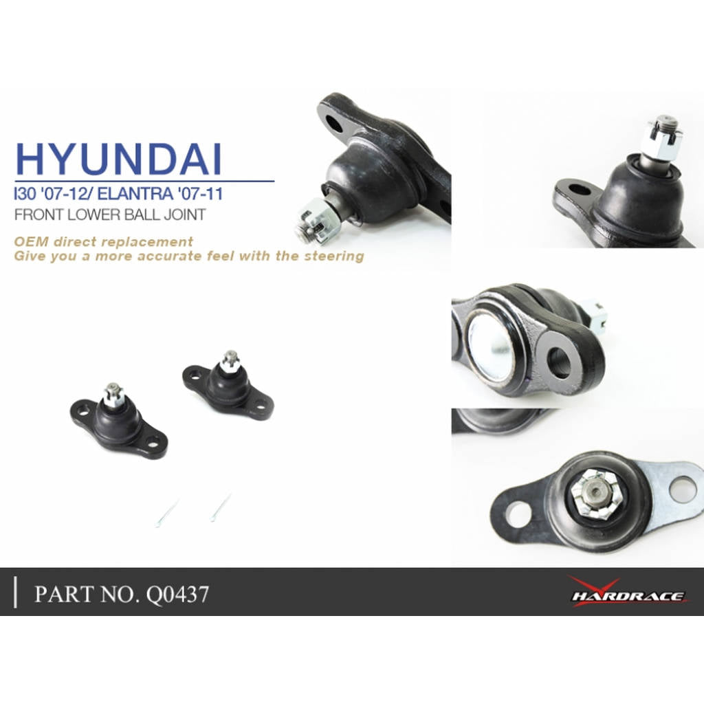 HARDRACE Q0437 Кульовий шарнір для HYUNDAI для HYUNDAI I-30 07-12 Photo-4 