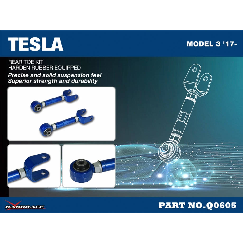 HARDRACE Q0605 К-т регульованого розвалу для TESLA MODEL 3 17- Photo-1 