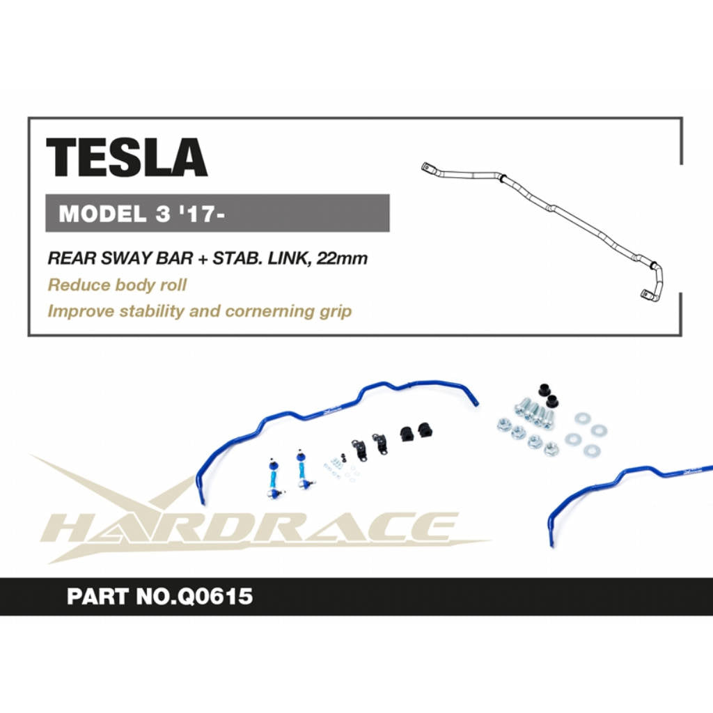 HARDRACE Q0615 Стабілізатор TESLA MODEL 3 17- Photo-2 