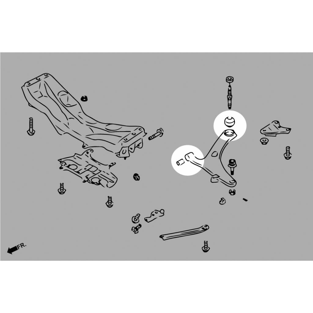 HARDRACE Q0627 Втулка для SUBARU IMPREZA GE/GH 07-11 Photo-5 