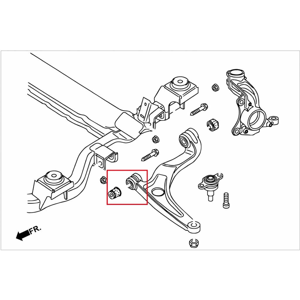 HARDRACE Q0660 Втулка для VW T4 T4 98- Photo-5 