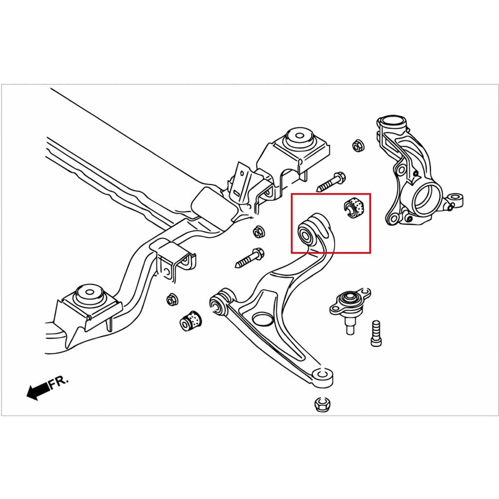 HARDRACE Q0661 Втулка для VW T5 T5 03-16 Photo-5 
