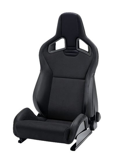 RECARO 410.10.1575 Крісло ліве Sportster CS з підігрівом, чорний кож.зам/чорна вставка Photo-1 