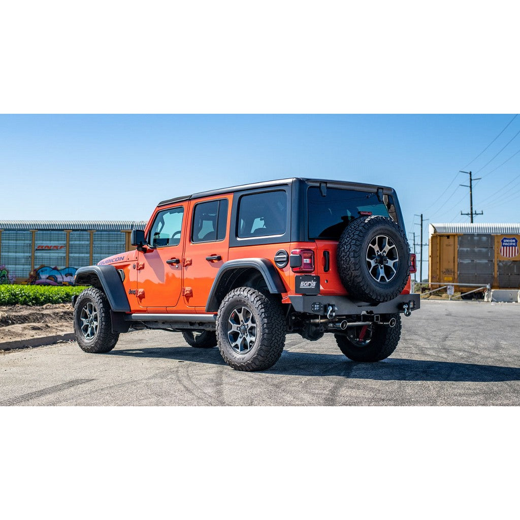 BORLA 11956 Вихлопна система Axle-Back S-Type, 2.75", 2.5" (наконечники 3.5") для JEEP Wrangler 3.6L (JL / JLU) 2018- Photo-1 