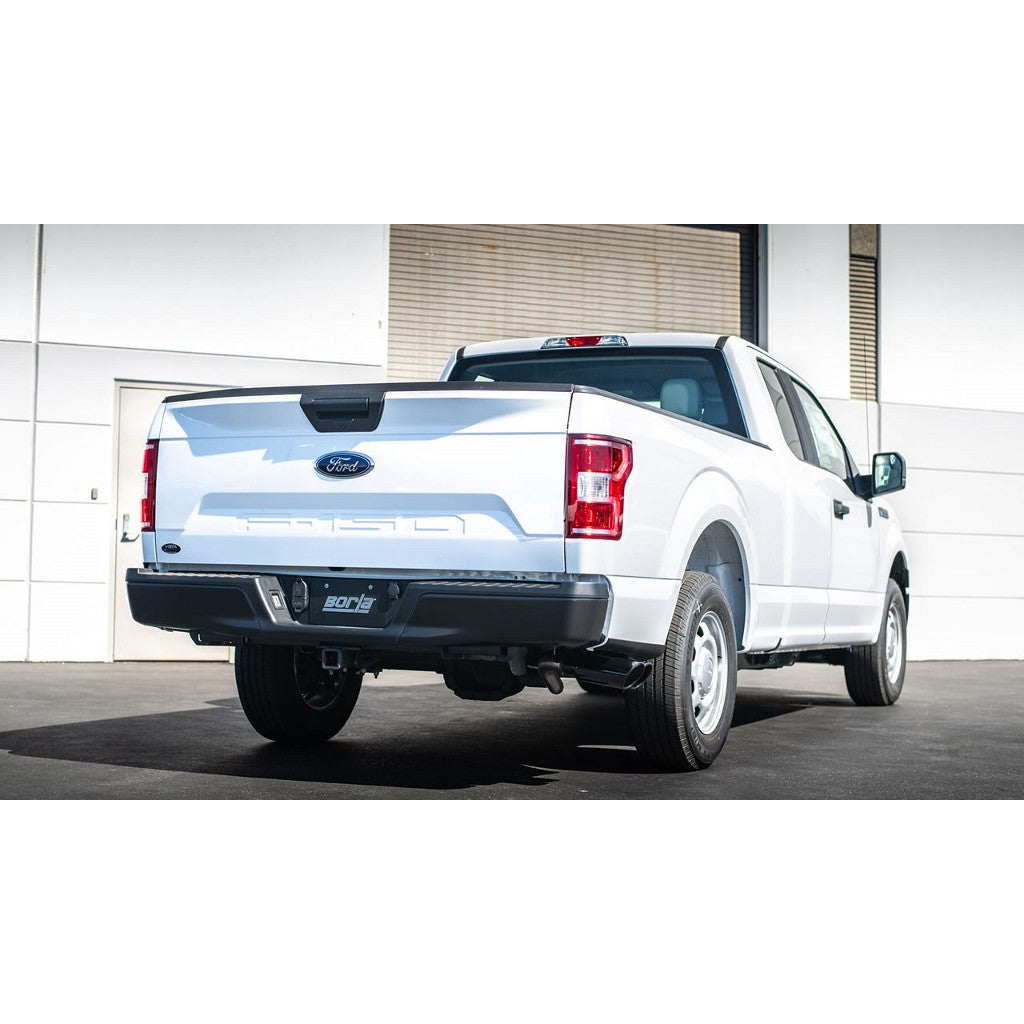 BORLA 140618BC Вихлопна система Cat-Back "S-Type" 3", 2.25" D RD RL AC 4" RD x 12" FORD F-150 TRUCKS 2.7L / 3.5L V6 Ecoboost / 5.0L V8 AT / MT Photo-1 