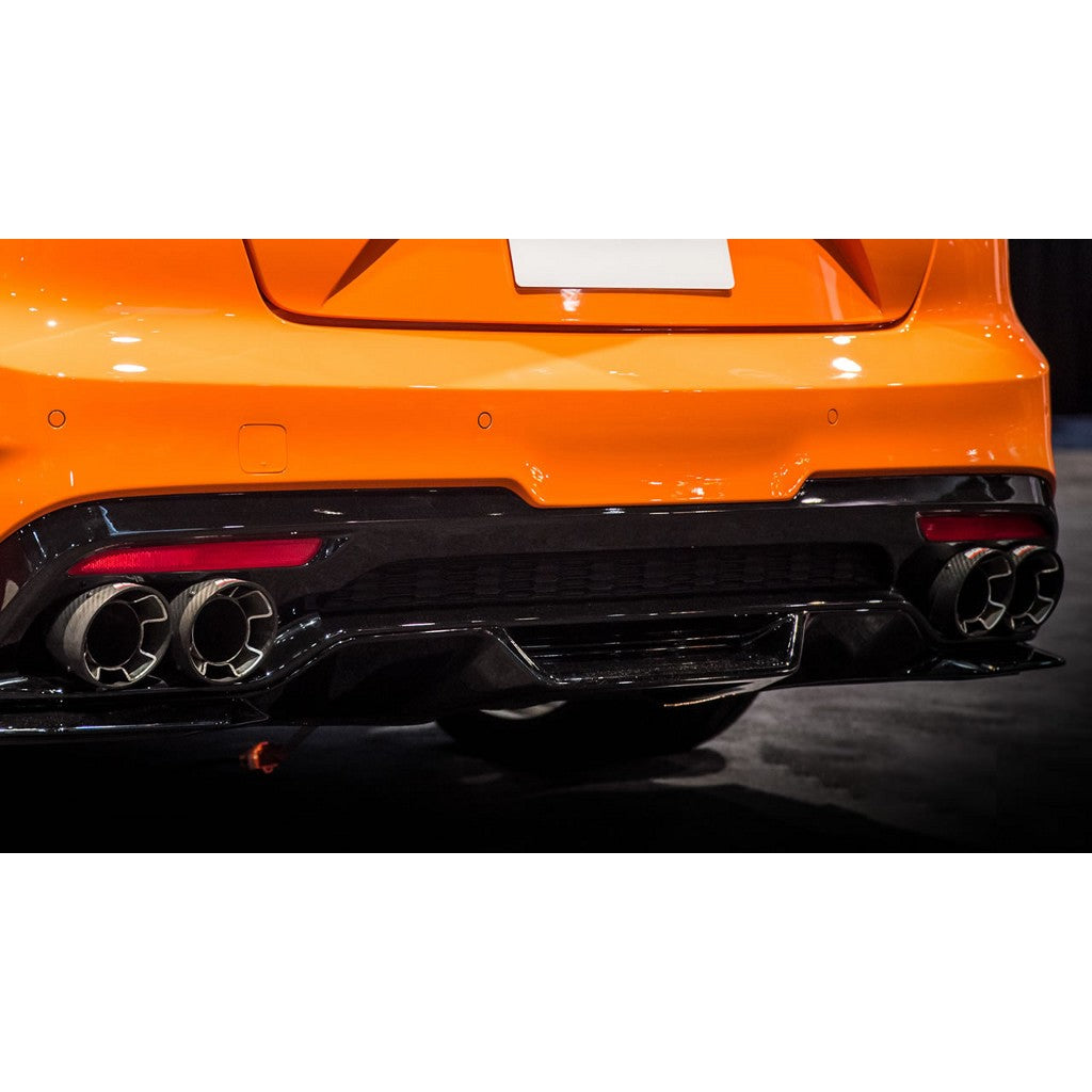 BORLA 20165 К-т наконечників з карбону на вихлопні труби 2.25" D RD RL AC KIA STINGER 2.0L / 3.3L V6 Turbo AT Photo-2 