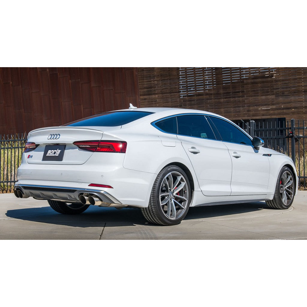 BORLA 140749SB Вихлопна система Cat-Back "S-Type" 2.5", 1.75" D RD RL AC 3.5" RD x 5" AUDI S5 Sportback 3.0L Turbo AT Photo-1 