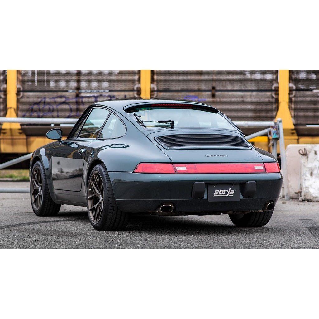 BORLA 140729 Вихлопна система Cat-Back "S-Type" 2.25" w / PORSCHE 993 911 Carrera 3.6L AT / MT Photo-1 