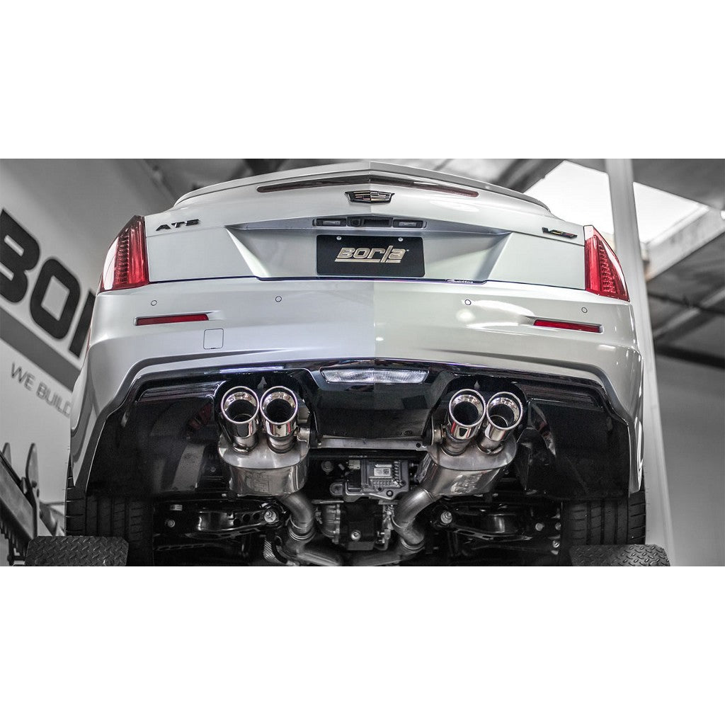 BORLA 140692 Вихлопна система Cat-Back "S-Type" 2.75" D RD RL AC 4"RD x 6.25" CADILLAC ATS-V 3.6L TT V6 AT Photo-3 