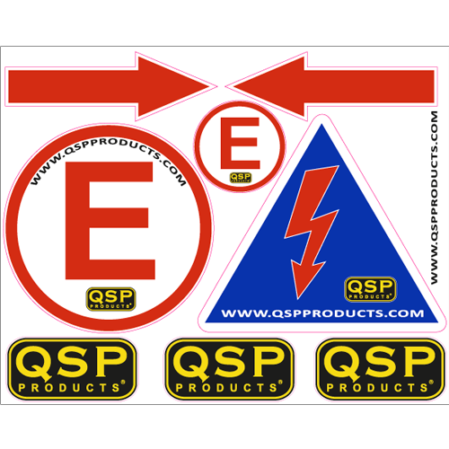 QSP QSTICK-112 Комплект наклейок з умовними позначеннями Photo-1 