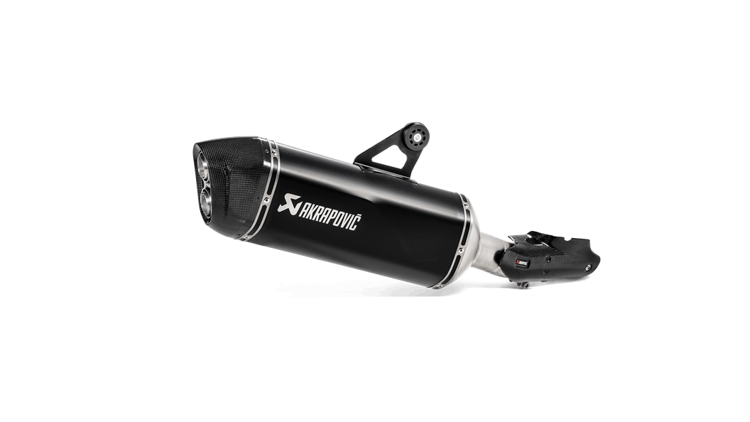 AKRAPOVIC S-B12SO23-HAATBL Вихлопна система Slip-On Line (BLACK) BMW R 1250 GS / ADVENTURE 2019-2021 Photo-0 