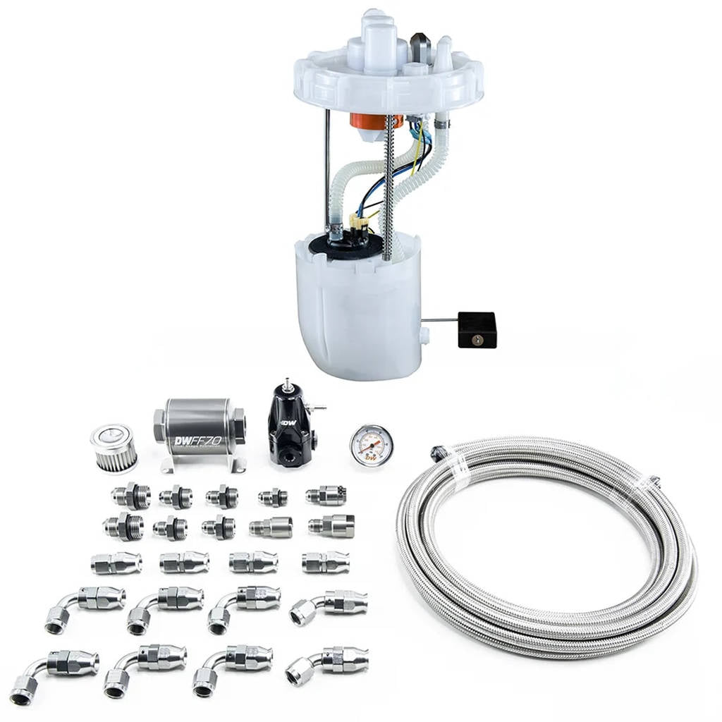 DEATSCHWERKS 9-401-608-7042 Модуль насоса DW400 + комплект для повернення SS PTFE для 9-го покоління 2012-15 HONDA Civic Si/ACURA ILX Photo-0 