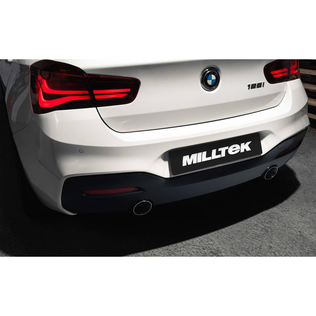 MILLTEK SSXBM1133 Глушник(и) Подвійний 90 мм для BMW GT90 1 серії 120i та 125i 3 і 5 Door (тільки двигун F20 та F21 B48) Photo-2 