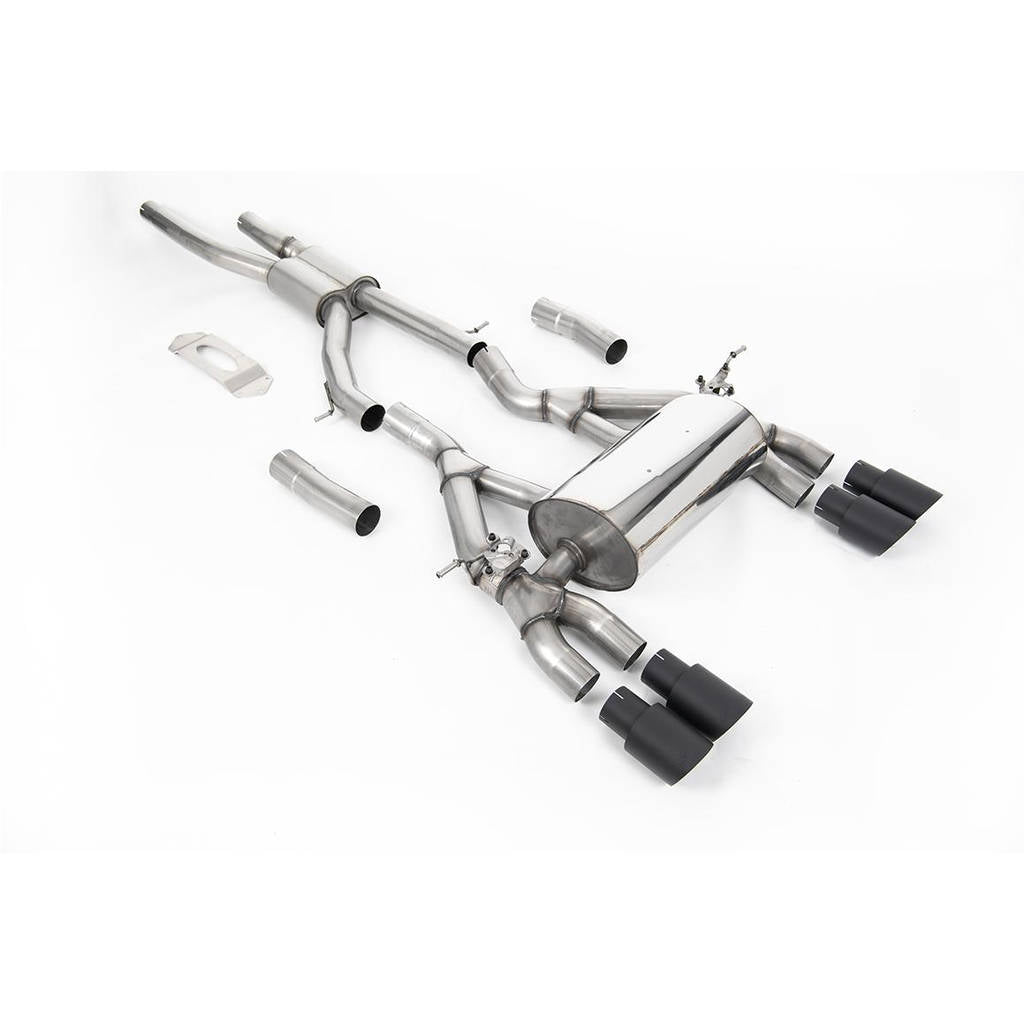 MILLTEK SSXBM1118 Кат-бек Quad 90mm GT90 BMW 3 Series F80 M3 & M3 Competition Saloon (OPF/GPF Models Only) Photo-0 