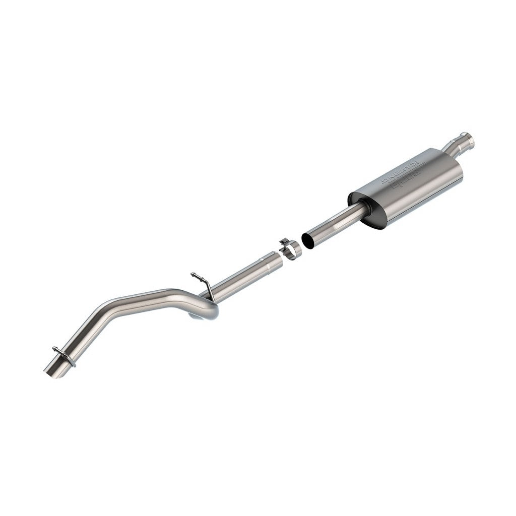 BORLA 140822 Вихлопна система Cat-Back Touring, 2.75" (наконечник загорнутий донизу 2.75") для JEEP Wrangler 2.0L (JLU) 2018- Photo-0 