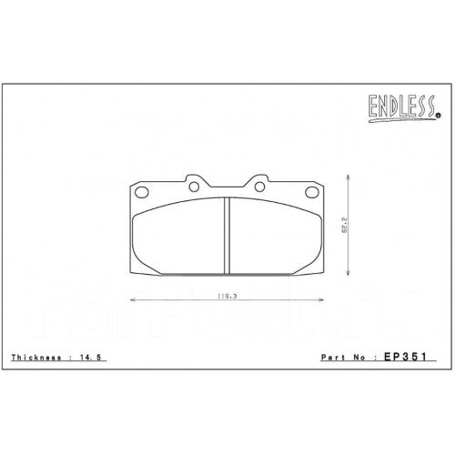 ENDLESS EP351MX72PLUS Гальмівні колодки Photo-0 