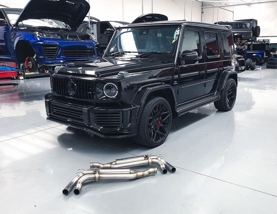 MILLTEK SSXMZ128 вихлоп з клапанами для MERCEDES-Benz W463A G63 AMG (насадки Carbon Jet-90) Photo-3 