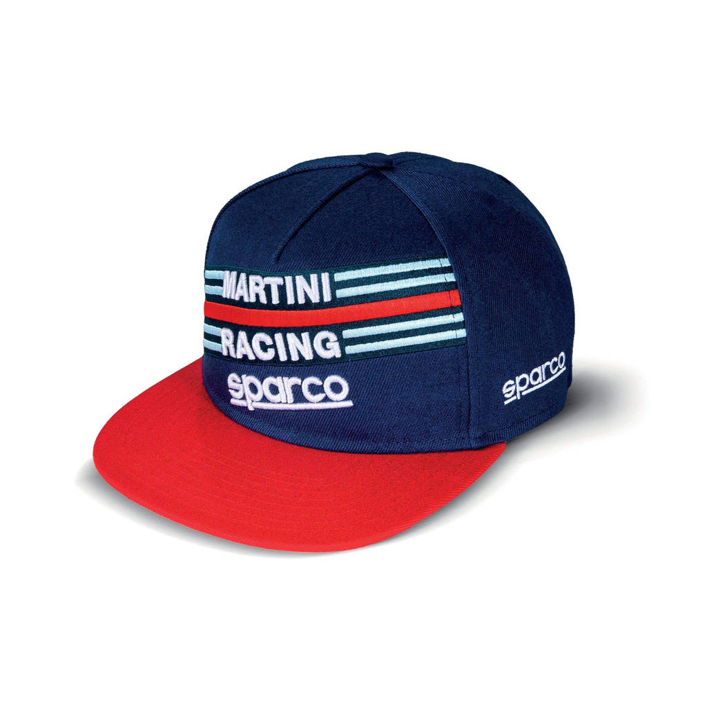 SPARCO 01283BM Бейсболка / кепка FLAT VISOR CAP MARTINI RACING, темно-синій Photo-0 