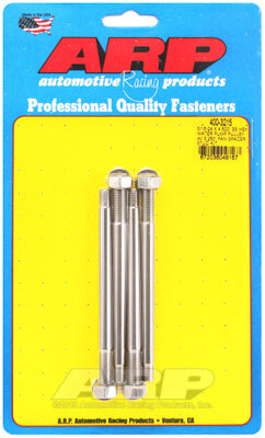ARP 400-3215 Комплект шпильок шківа водяного насоса 5/16-24 X 4.500 дюйма з нержавіючої сталі, полірований шестигранник (підходить для розпірки вентилятора 3.250 дюйма) Photo-1 