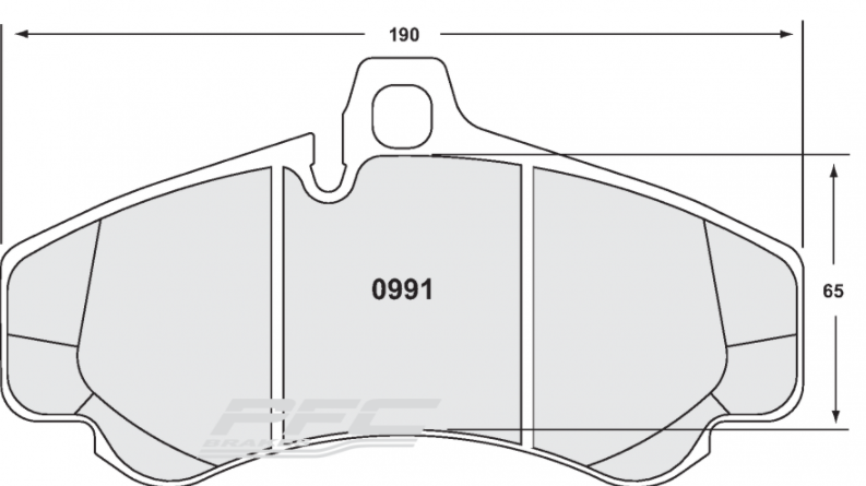 PFC 0991.331.17.44 Гальмівні колодки передні RACE 331 CMPD 17mm для PORSCHE 996 (GT2 / GT3) (під 380мм) Photo-1 