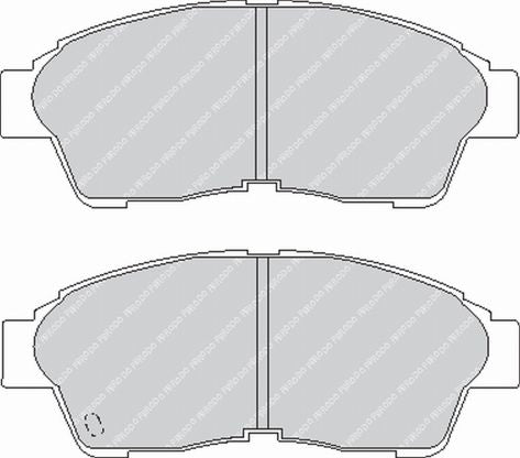 FERODO FCP867H Передні гальмівні колодки DS2500 для TOYOTA Corolla (AE102) / Carina E Photo-0 