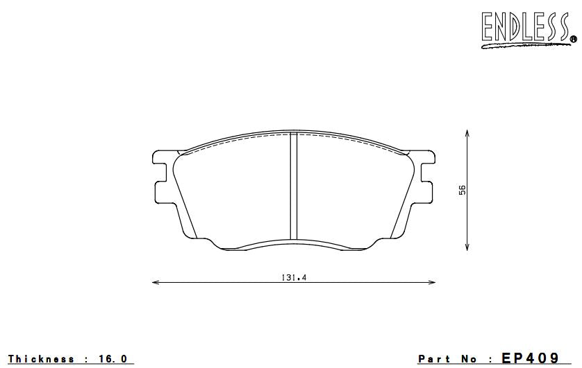 ENDLESS EP409SSY Гальмівні колодки перед MAZDA 6 Photo-1 