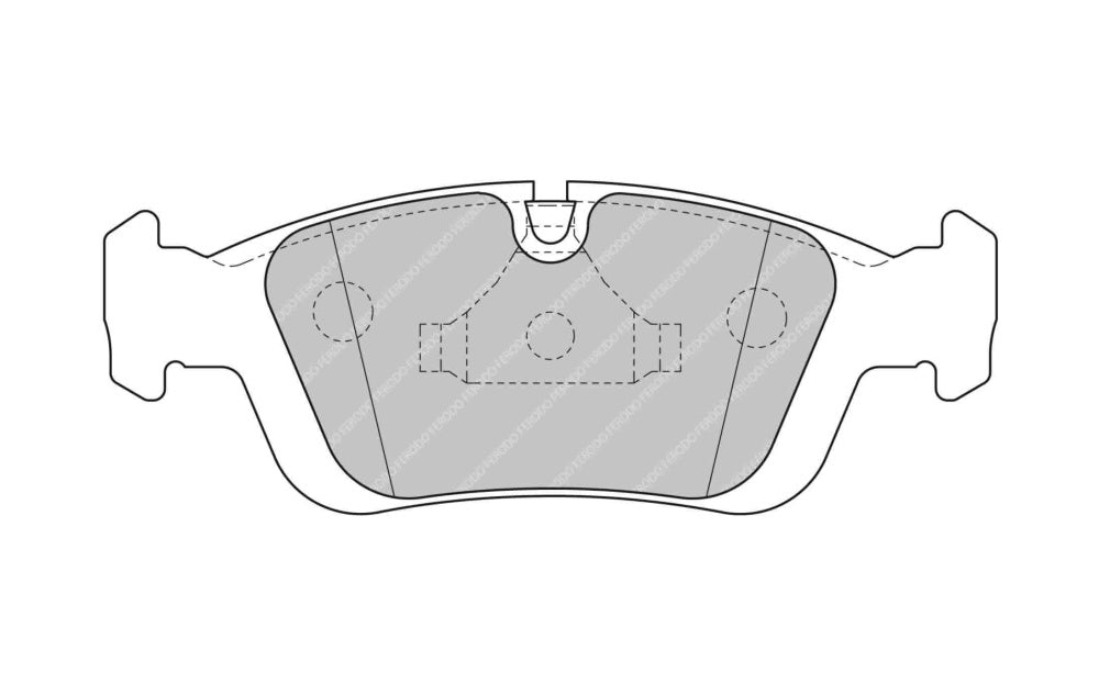 FERODO FCP1300H Ds2500 Колодки перед для E46 318/320/323/325/328 / Z3 / E85 / E86 Z4 Photo-0 