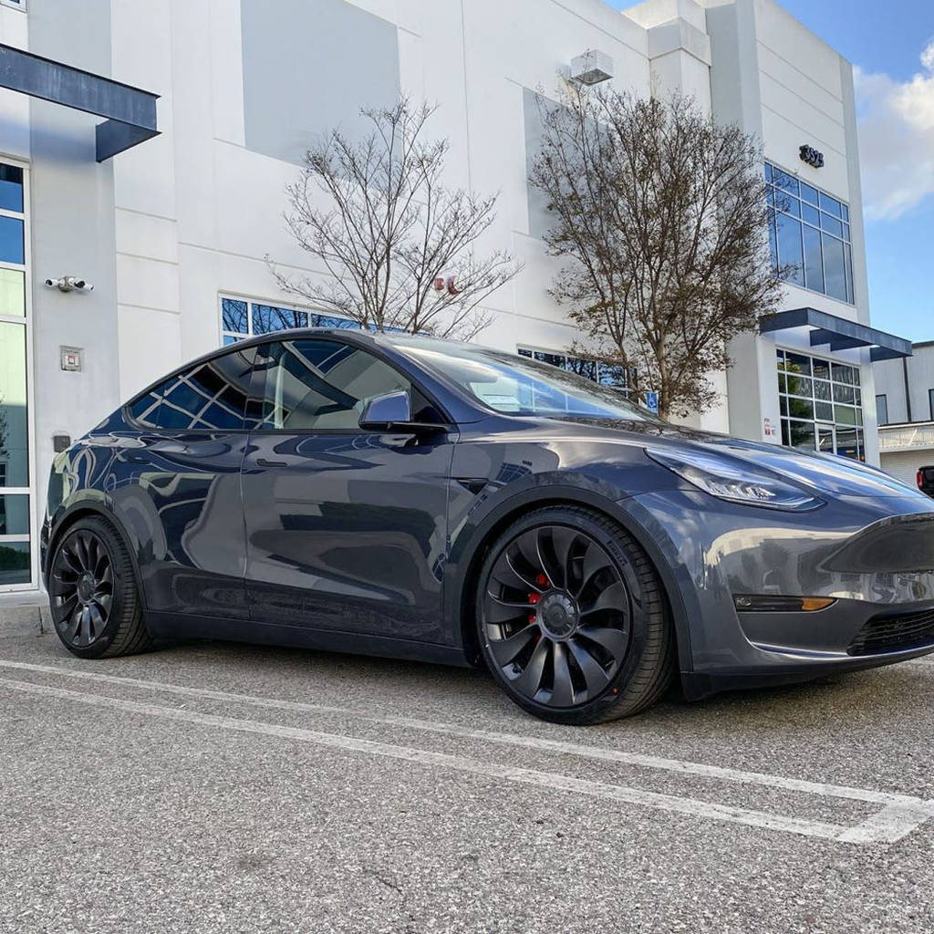 UNPLUGGED PERFORMANCE UP-MY-310-7.1 Комплект занижених пружин підвіски Moderate-LR RWD для TESLA Model Y Photo-2 