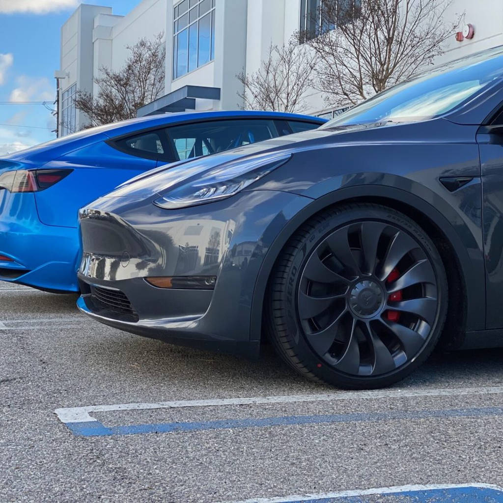 UNPLUGGED PERFORMANCE UP-MY-310 - 8.1 Комплект занижених пружин підвіски Mild-LR RWD для TESLA Model Y Photo-4 