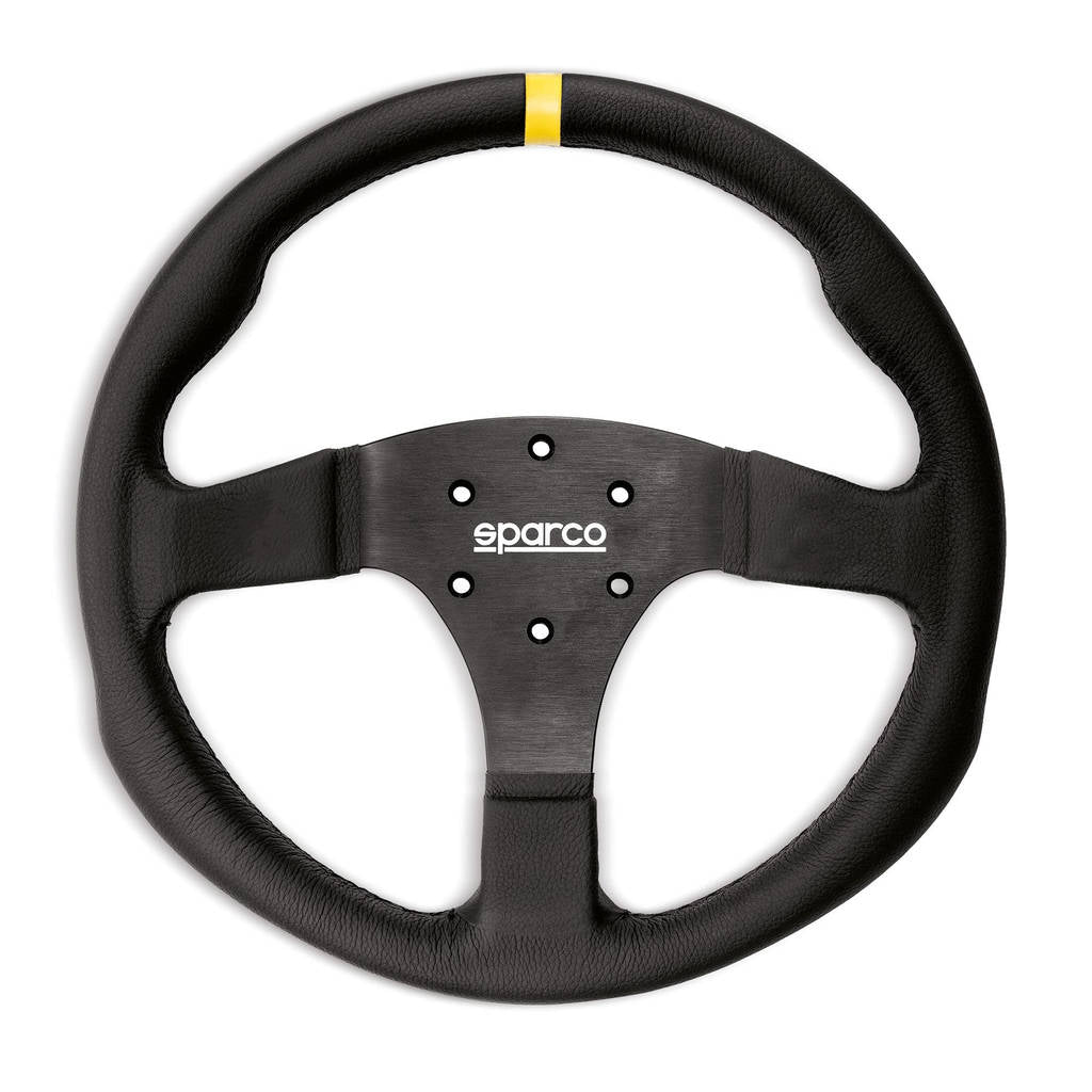 SPARCO 015R350CLO Кермо R350, шкіра, чорний, діаметр 350 мм, обід 33/25 мм, виліт 00 мм Photo-0 