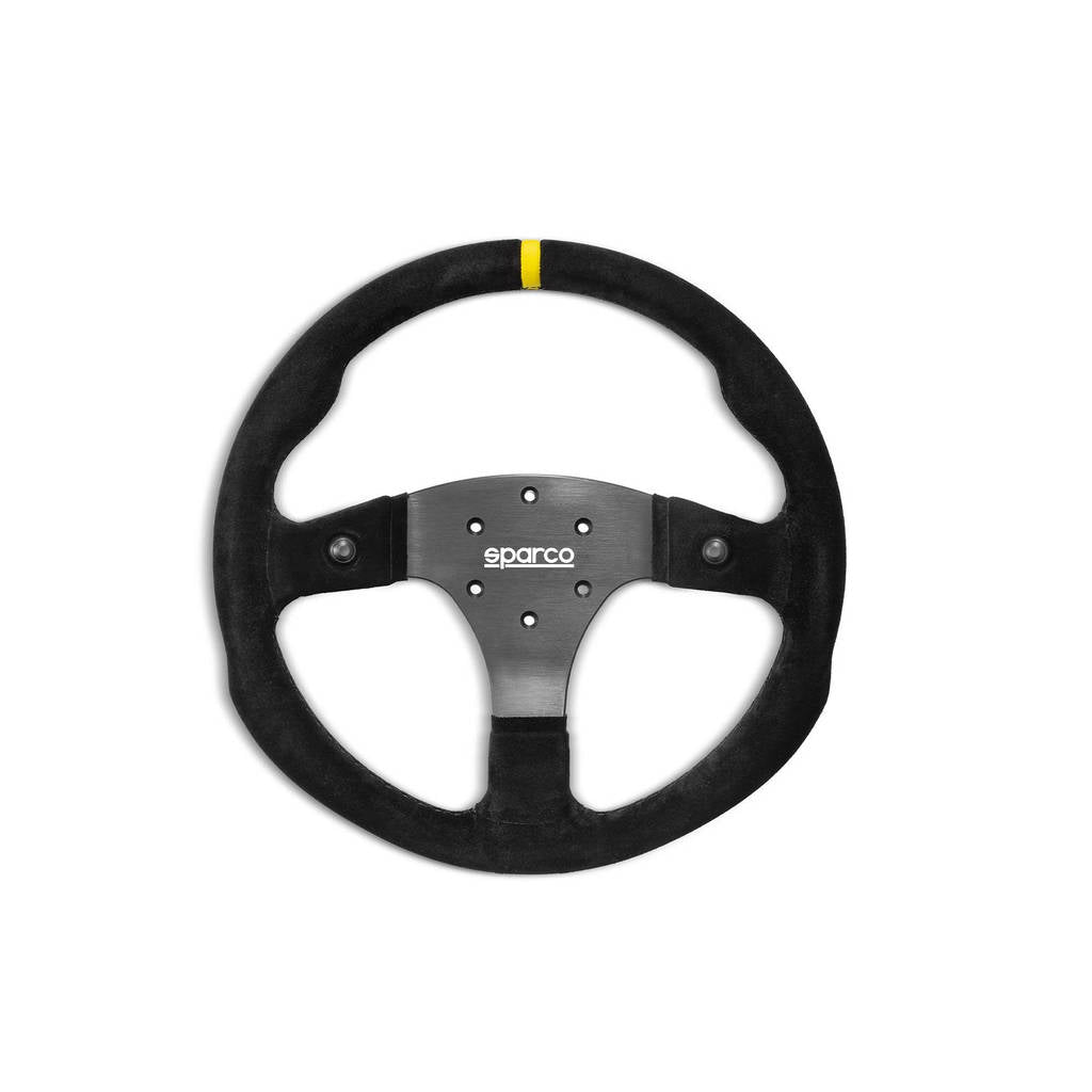 SPARCO 015R330PSO Кермо R330B, замша, чорний, діаметр 330 мм, обід 33/25 мм, 2 кнопки, виліт 00 мм Photo-0 