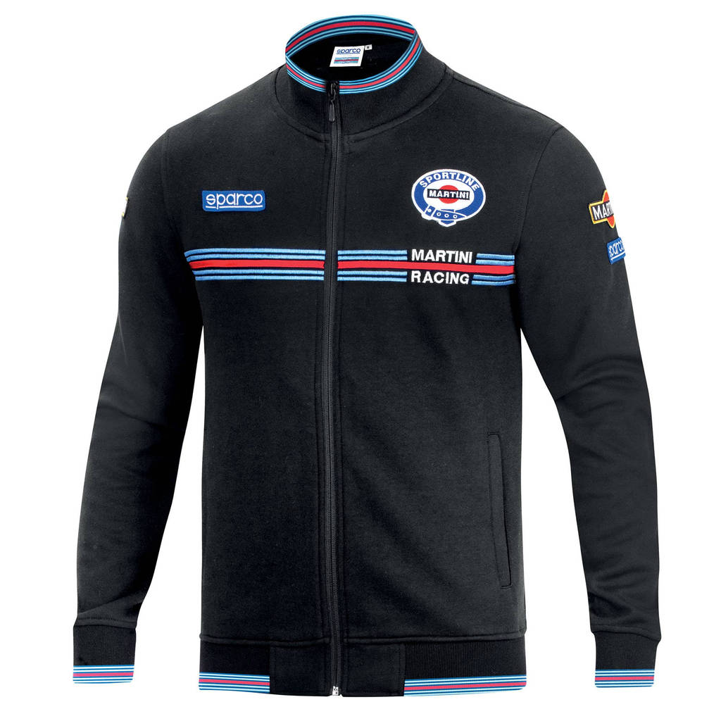 SPARCO 01278MRNR0XS Светр з блискавкою, чорний MARTINI RACING р-р XS Photo-1 