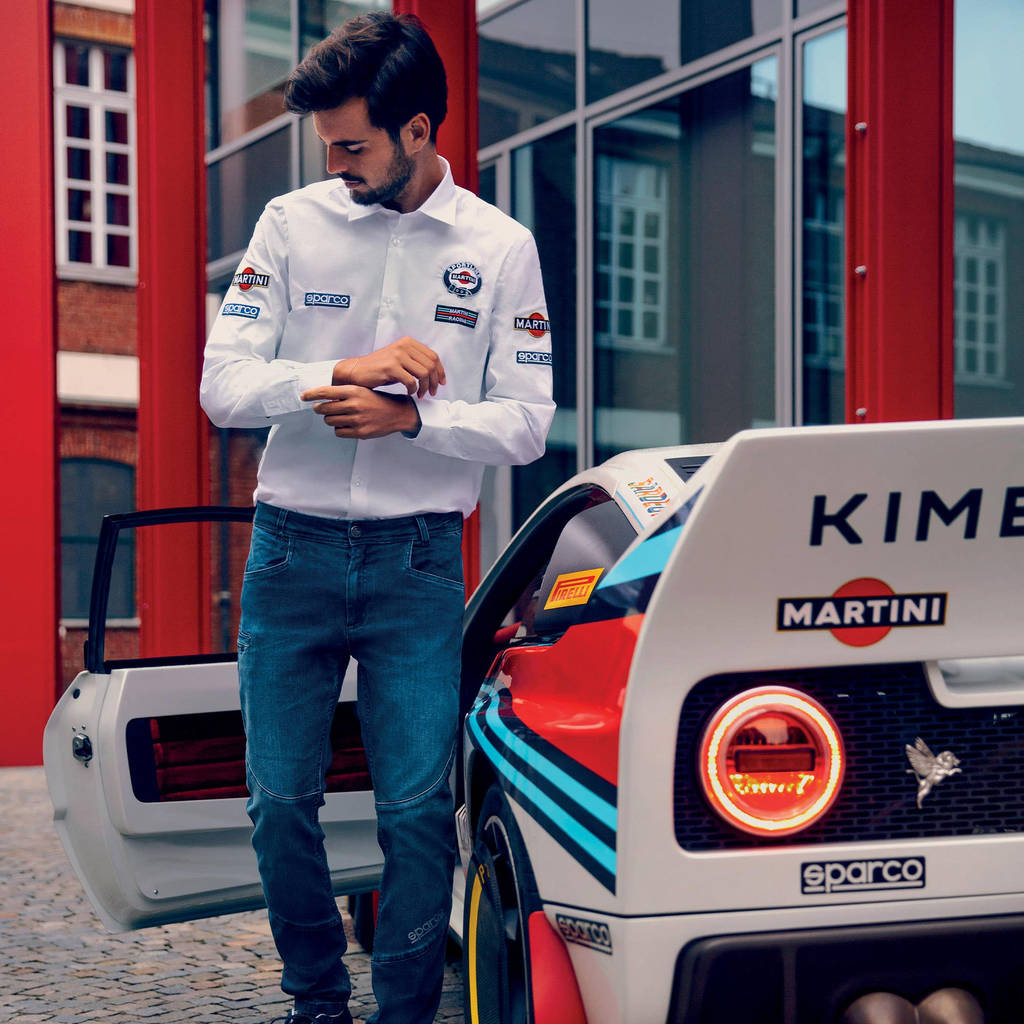 SPARCO 01277MRBI0XS Сорочка з довгим рукавом MARTINI-R, біла р-р XS Photo-1 