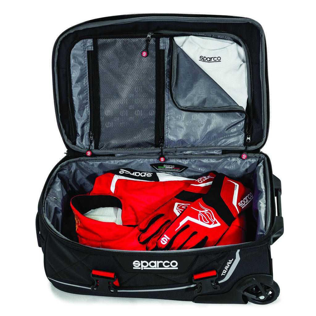 SPARCO 016438MRRS Сумка дорожня, MARTINI RACING TRAVEL, чорно-червона Photo-1 