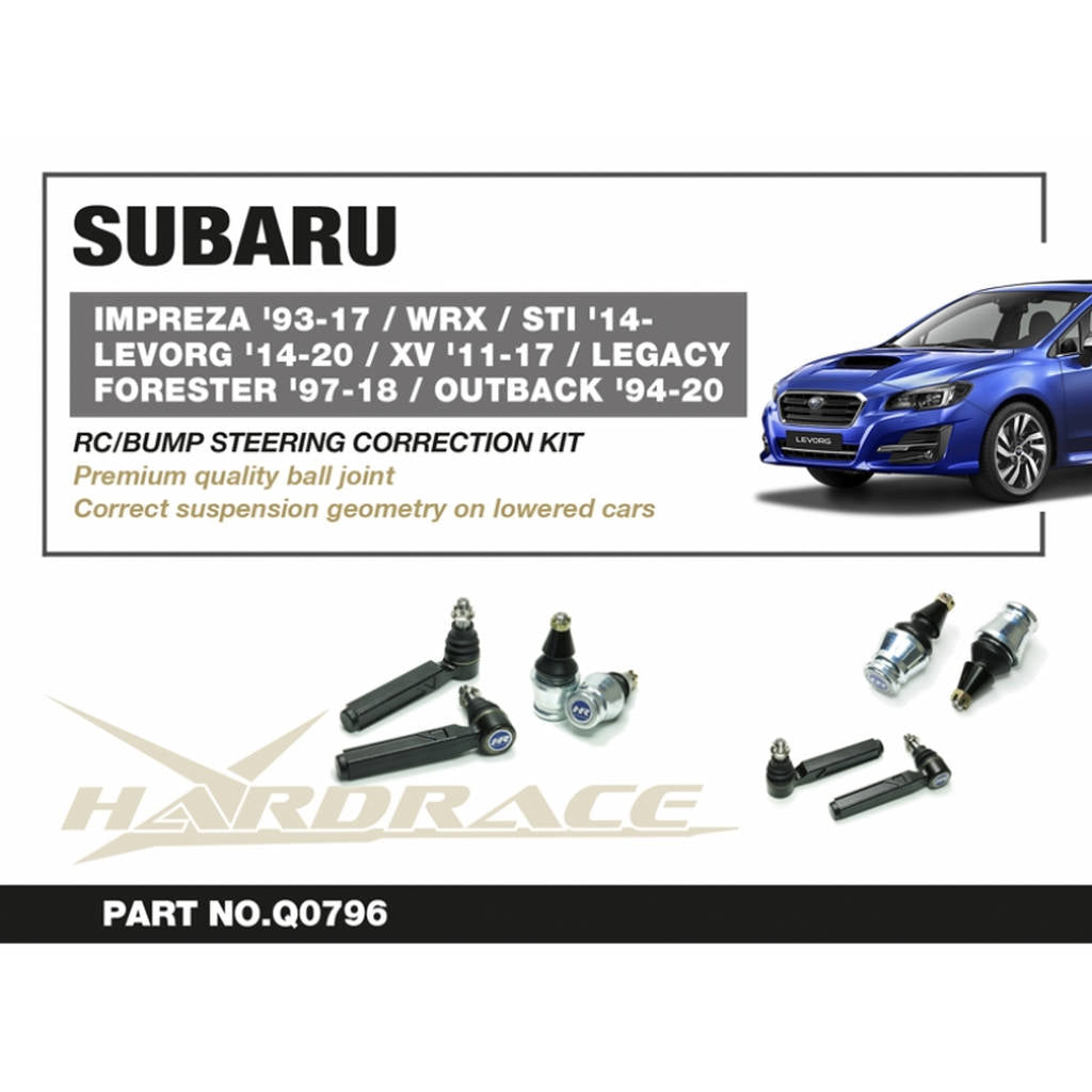 HARDRACE Q0796 Комплект для корекції рульового управління 4 шт для SUBARU IMPREZA '93-17/ WRX/STI '14- Photo-1 