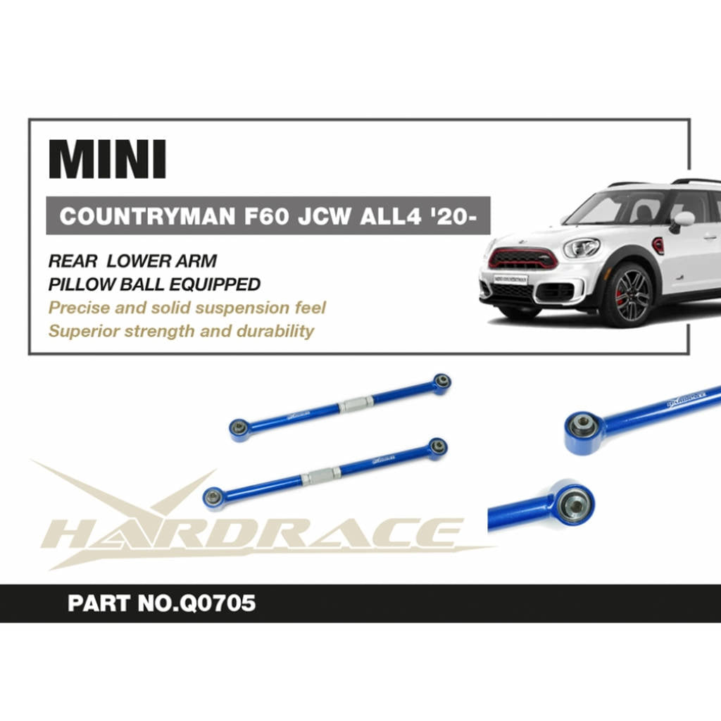 HARDRACE Q0705 Задній нижній важіль - 2 шт для MINI CLUBMAN F54/ COUNTRYMAN F60 JCW ALL4 '19 Photo-1 