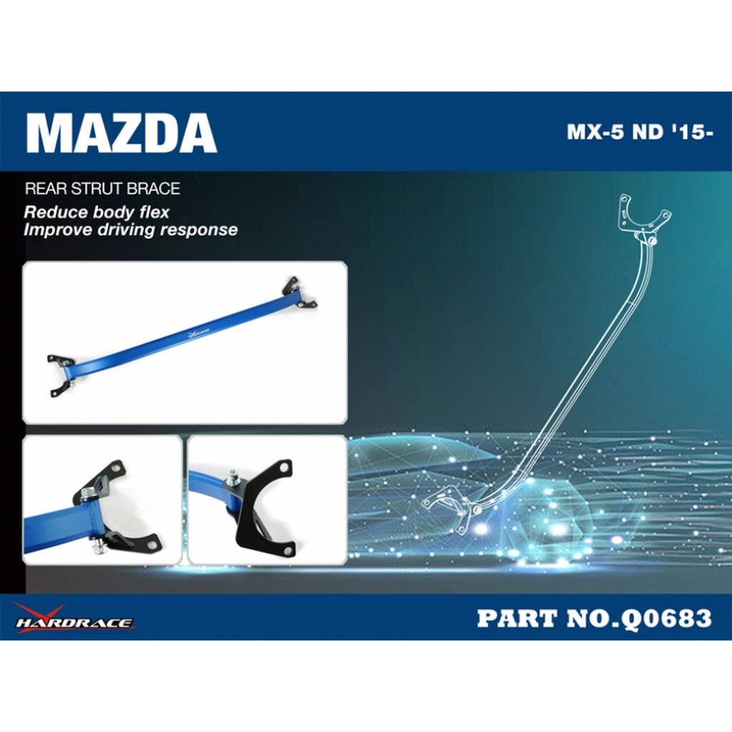 HARDRACE Q0683 Розпірка задньої стійки для MAZDA MX-5 ND '15- Photo-2 