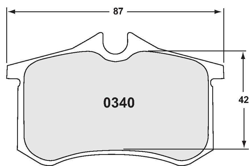 PFC 0340.97.15.44 гальмівні колодки задні для RACE 97 CMPD 15mm для RENAULT Megane RS 1.8 L 2018 Photo-1 